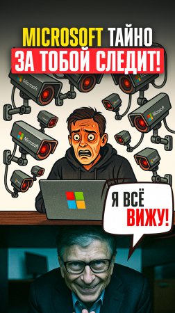 ⚠️ СКАНДАЛ: Microsoft опять ШПИОНИТ ЗА ПОЛЬЗОВАТЕЛЯМИ! ⚠️