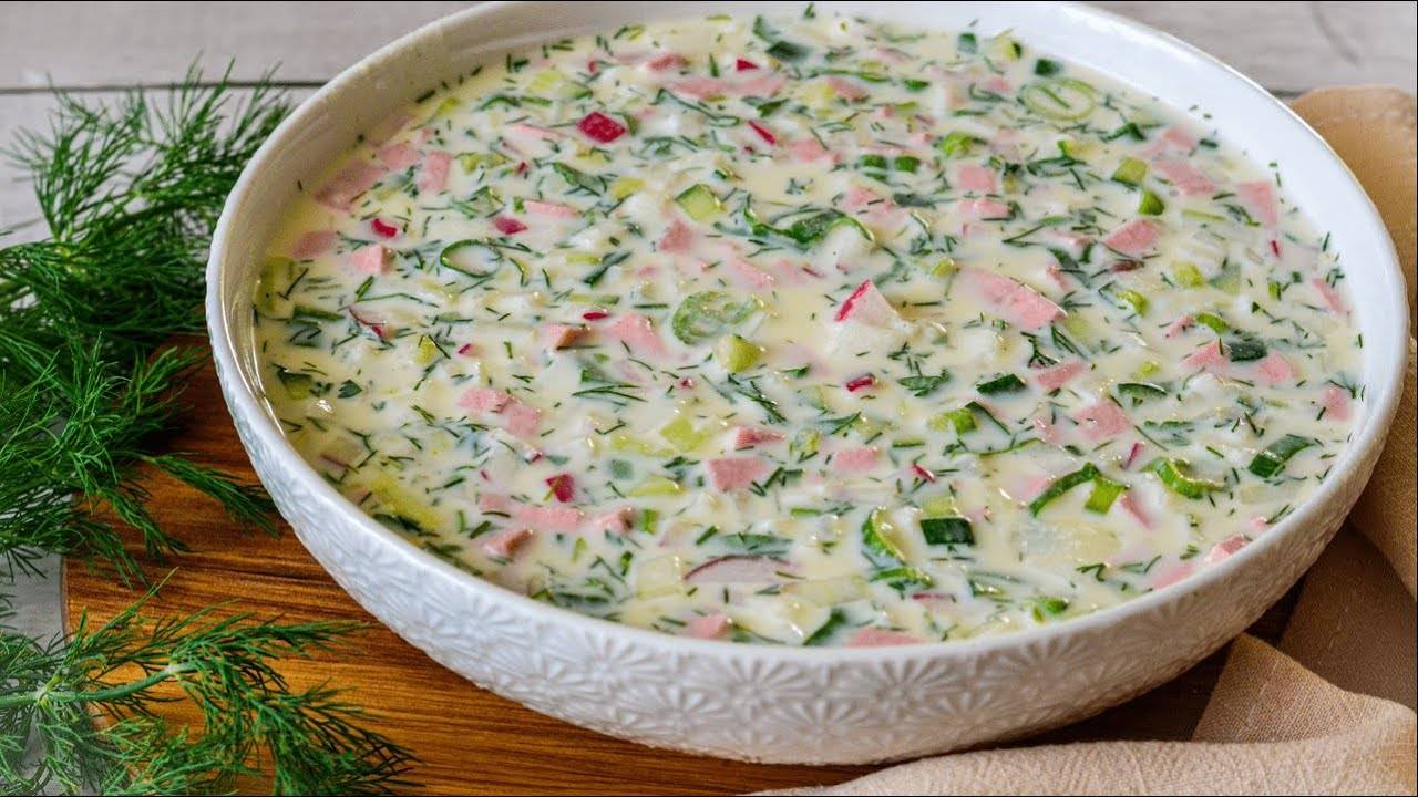 Запомните этот РЕЦЕПТ и Быстрее ГОТОВЬТЕ! Самая Вкусная ОКРОШКА!   Рецепт Окрошки на Кефире