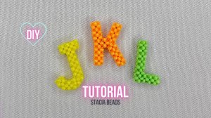 Как сделать Английские буквы: Буква J , K , L из бисера | Английский алфавит крестиком