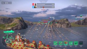 Modern Warships.Modern Warships. JS Katori. Золото и Цветы.