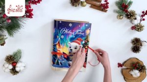 Книга «Мишка». Новогодняя упаковка из фанеры.