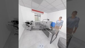 Тушение возгорания на полке стеллажа при помощи огнетушителя порошкового ОП