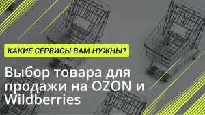 Выбор товара для продажи на маркетплейсах OZON и Wildberries: какие сервисы вам нужны!