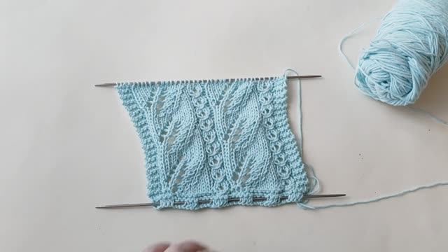 Узор спицами. смотреть онлайн