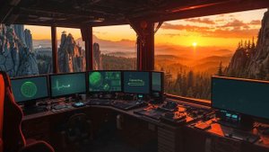 Twilight Command  Sci-Fi Outpost Ambience for Deep Focus, Study & Calm