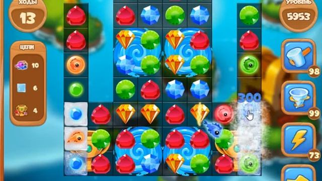 5953 уровень в игре Сокровища Пиратов. смотреть онлайн