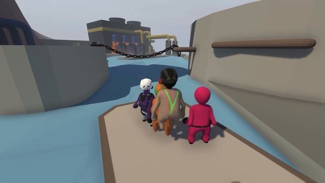 СОБРАЛИСЬ ВНОВЬ, ЧТОБЫ ПОСХОДИТЬ С УМА В HUMAN FALL FLAT смотреть онлайн