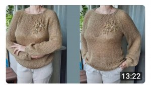 Джемпер - ПАУТИНКА спицами!! 🤩