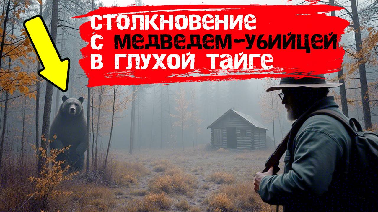 Опасная охота Столкновение с медведем убийцей в глухой тайге. Таежные истории