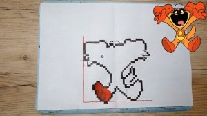 КАК НАРИСОВАТЬ ДОГДЕЯ ПО КЛЕТОЧКАМ | ПОППИ ПЛЕЙТАЙМ ПО