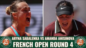 01.06.2025. Арина Соболенко - Аманда Анисимова. Roland Garros. Aryna Sabalenka - Amanda Anisimova