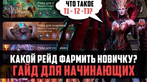 ЧТО ФАРМИТЬ НОВИЧКУ? ЧТО ТАКОЕ Т1-Т2-Т3? #watcherofrealms