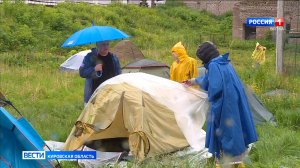 Кировская область встретила паломников Великорецкого крестного хода проливным дождем