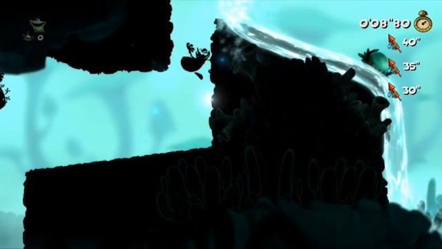 Rayman Legends шаткие пещеры и игра в тени на время назад к origins 1 мир смотреть онлайн