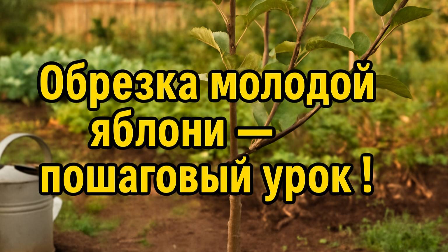 Учимся обрезать яблоню вместе — просто и понятно!