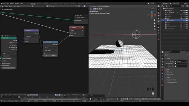 RayCast To Light A Room(Лучевая передача для освещения Комнаты)83Geometry Nodes