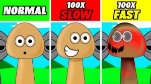 INCREDIBOX SPRUNKI 🧸 | POU: 100X SLOW/FAST! ↩️⚡ УЛЁТ!