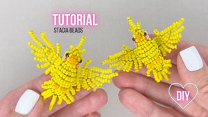 Как сделать Попугая - Объемная Корелла из бисера параллельным плетением