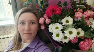 Влог / Мой ДР.  Цветы от мужа. Не дают спать. Позвонили мошенники.