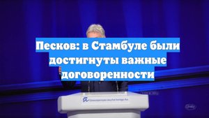 Песков: в Стамбуле были достигнуты важные договоренности