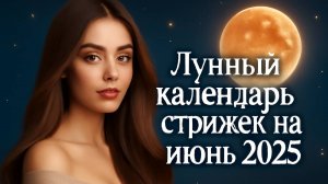 Лунный календарь стрижек на ИЮНЬ 2025 — Идеальные дни для изменений в прическе! 🌙✂️