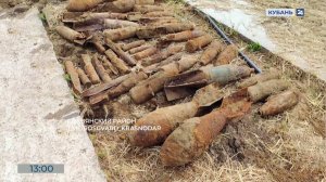 На кладбище в Славянске-на-Кубани нашли 39 авиабомб времен войны