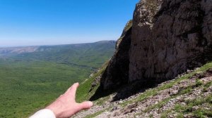 Подъём на Чатыр-даг по холодному кулуару