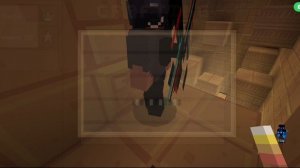 Я опять прохожу с Мишати карту "Найди кнопку" в Crafting and Building.