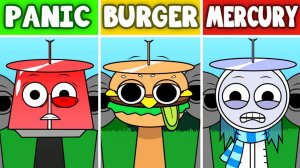 INCREDIBOX SPRUNKI ☢️ | MERCURY vs PANIC vs BURGER! 🌡️😱🍔 УЖАСАЮЩЕ!