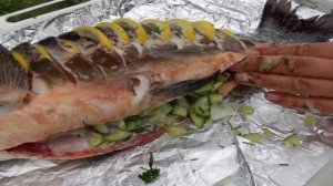 Карп на углях в фольге