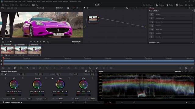 Как изменить цвет предмета в Davinci Resolve смотреть онлайн
