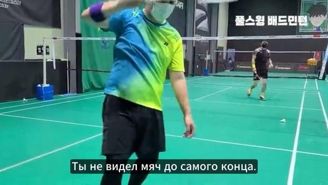 (RuSub) Бадминтон. Защита. Новичок пришел, чтобы научиться защищаться. Специальная лекция о защите