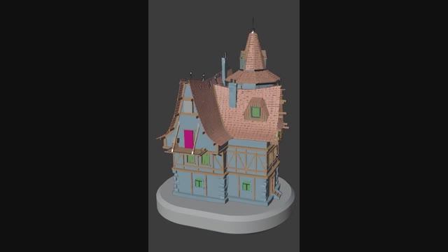 Polygon Unfolding House (Многоугольный Разворачивающийся дом)4Geometry Nodes