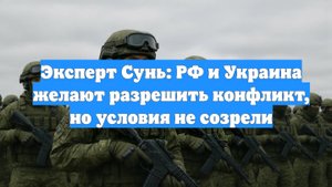 Эксперт Сунь: РФ и Украина желают разрешить конфликт, но условия не созрели