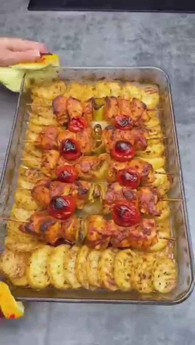 Шампуры с курицей из духовки !