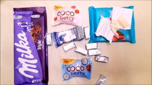 АСМР . Шуршание бумаги , раскладывание и распаковка сладостей.