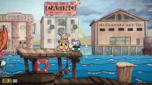 Cuphead. Путь пацифиста, опасные опоры.