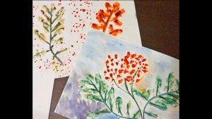 Осеннее рисование для детей / рисуем осень с детьми