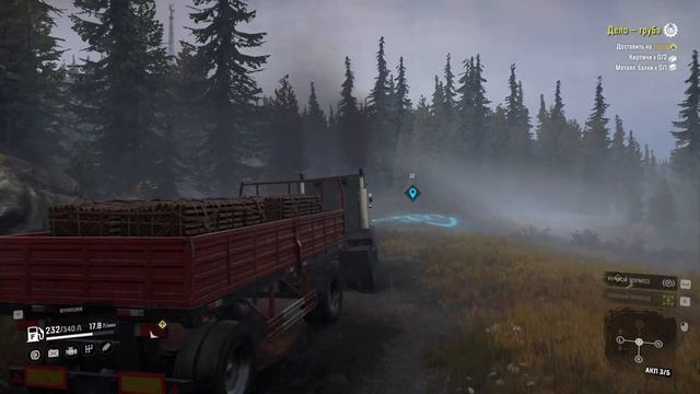 SnowRunner Доставка кирпича на завод.