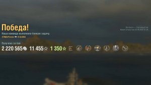 Крейсер Alaska: +203к урона 6 фрагов на карте Два брата - World of Warships