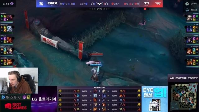 T1 FAKER - ВТОРАЯ ПЕНТА В КАРЬЕРЕ, РЕКОРД КИЛОВ | T1 VS DRX | LCK SPR смотреть онлайн