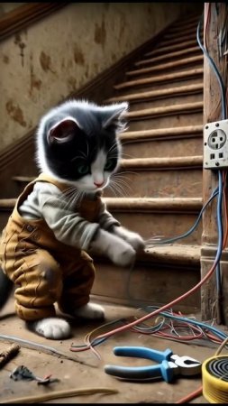 help the cat, will it return the favor_ #viralvideo #cat #fyp