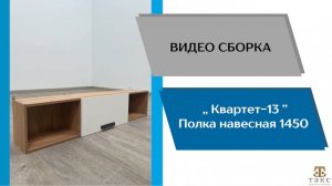 ТЭКС
Видео сборка. Модульная программа Квартет-13. Полка навесная 1450.