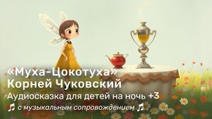 Аудиосказка Корнея Чуковского «Муха-Цокотуха» для быстрого засыпания: малышам от 3 лет