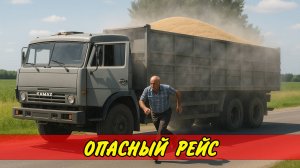 🚚 НОВЫЙ РЕЙС... 😢 И снова ТРАВЛЯ ШОФЕРОВ... Камаз дальнобой зерновоз