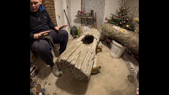 Как сделать вазон бревно из арт бетона !!! #артбетон #тв? смотреть онлайн