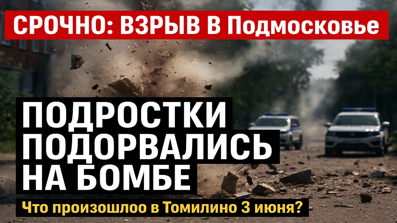 🚨 Взрыв в Томилино 3 июня: что натворили подростки с бомбой?