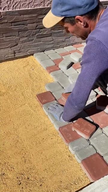 Отмостка дома из тротуарной плитки. Укладка тротуарно смотреть онлайн