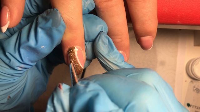 Работа с клиентом «Французский маникюр со стразами» смотреть онлайн