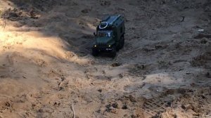 WPL B36 Ural RC truck, 6WD, 1/16, trip with guards. Урал тест драйв. Stock.